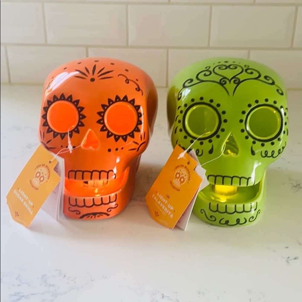 Target Ceramic Día de Muertos Green Sugar Skull - Picture 14 of 16